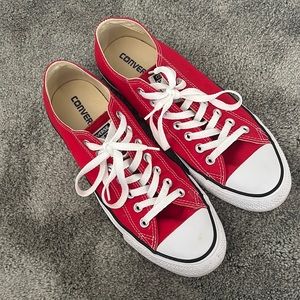 Red Mens Converse All Star shoes